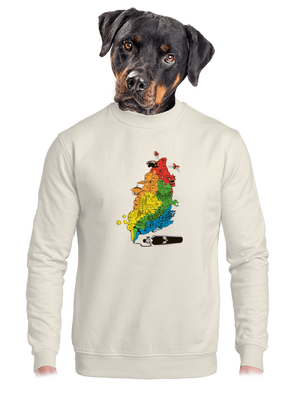 unisex mikina bez kapuce