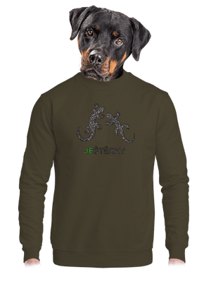 unisex mikina bez kapuce