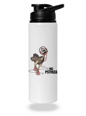 No pštress lahev na vodu White