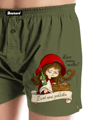 Zase nealko – Život není pohádka pánské trenky Khaki