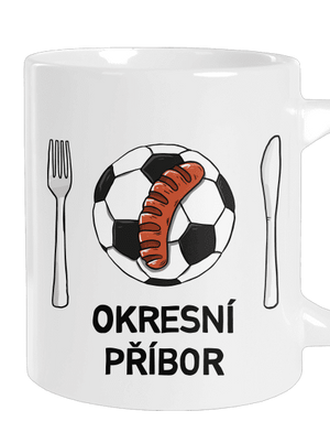 Okresní příbor velký hrnek White