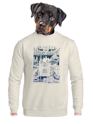 unisex mikina bez kapuce