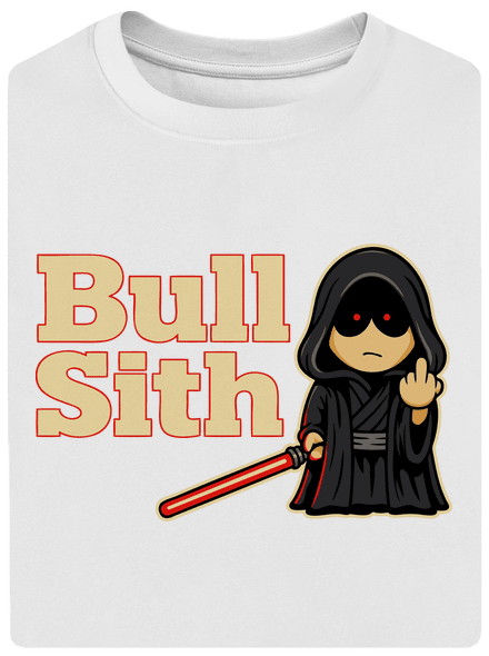 Bull sith unisex tričko oversized White