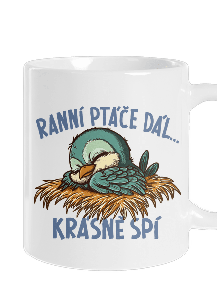 Ranní ptáče spí klasický hrnek White