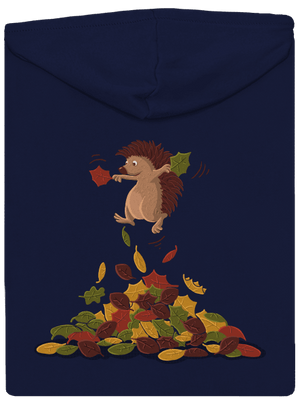 Radost z listí pánská mikina na zip Navy