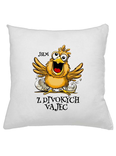 Z divokých vajec polštář White