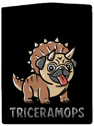 Triceramops pánská mikina na zip Black