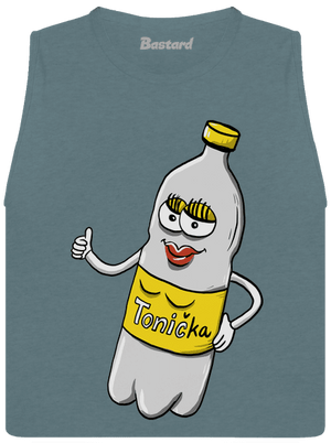 Láska na beton dámské tílko volné Heather Deep Teal