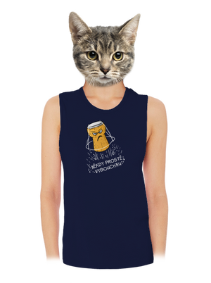 Někdy vybouchnu dámské tílko volné Navy