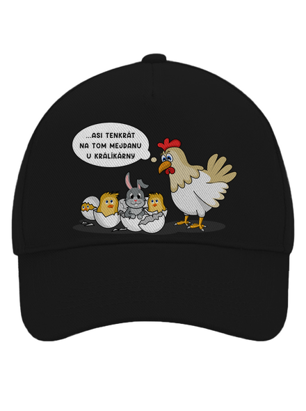 Mejdan u králíkárny kšiltovka baseballka Black