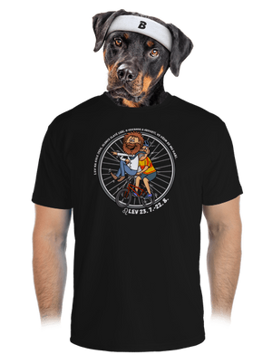 Cyklistický horoskop: Lev pánské sportovní tričko Black