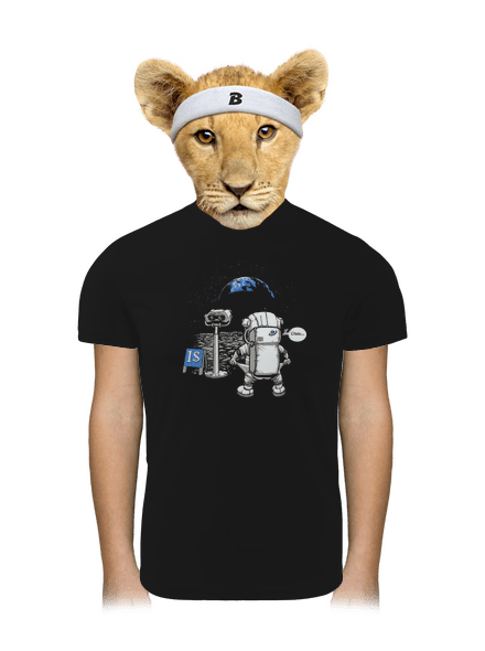 Kosmonaut dětské sportovní tričko Black