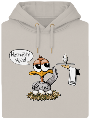 Nesnáším vejce unisex mikina premium Pastel Macchiato