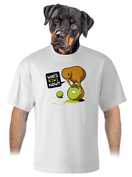 Kiwi unisex tričko oversized White