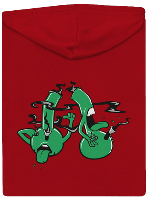 Bongo kašel pánská mikina na zip Red