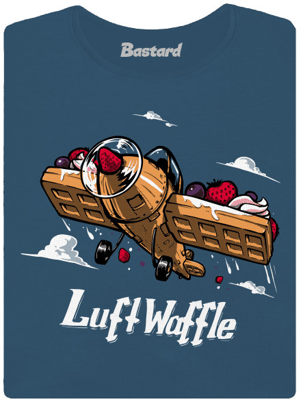 Luftwaffle dámské tričko premium Petrol Blue