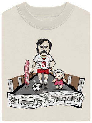 Fotbalová legenda unisex mikina bez kapuce Off White