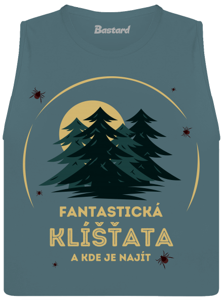 Fantastická klíšťata dámské tílko volné Heather Deep Teal