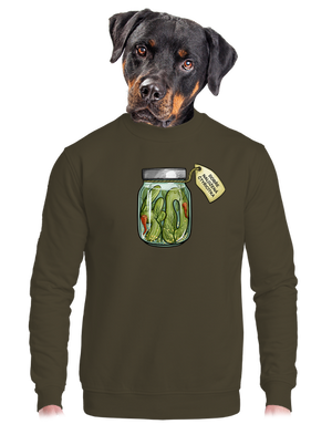 unisex mikina bez kapuce