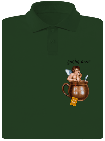 Suchý únor pánská polokošile Bottle Green Mal