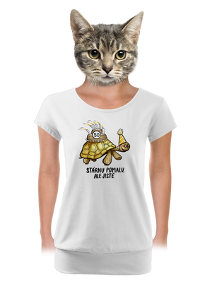 dámské tričko s lemem