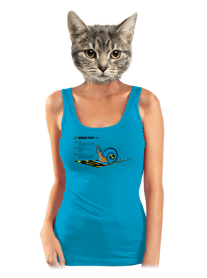 Snail test dámské tílko klasické Blue Atol