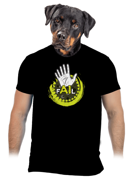 AI Fail pánské tričko Black