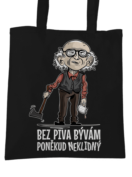 Neklidný bez piva taška Black
