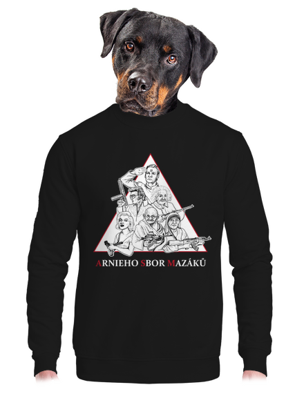 Arnieho sbor mazáků  unisex mikina bez kapuce Black
