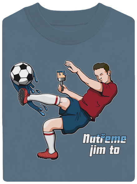 Natřeme jim to - Fotbal unisex mikina bez kapuce Nordic Blue