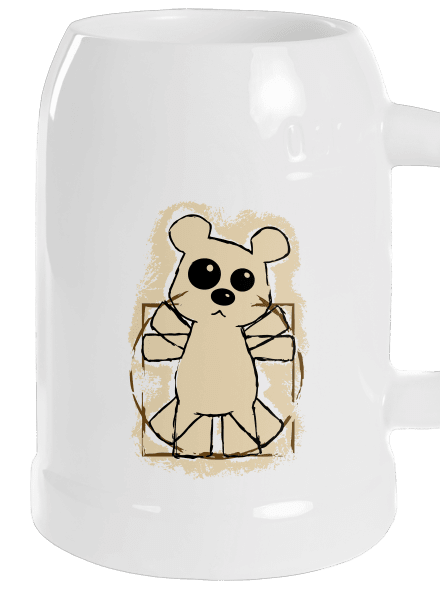 Da Vinci Teddy půllitr White