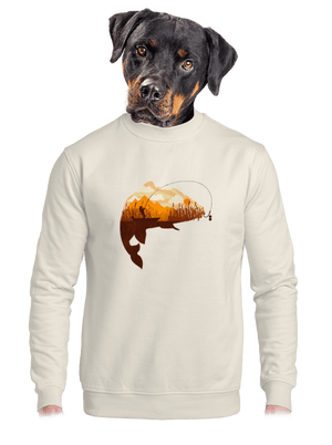 Kapitální úlovek unisex mikina bez kapuce Off White