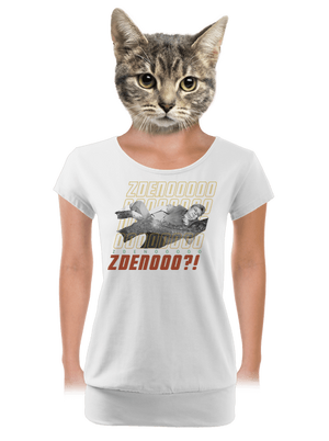 B18: Bába pod kořenem dámské tričko s lemem White