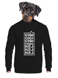 unisex mikina bez kapuce