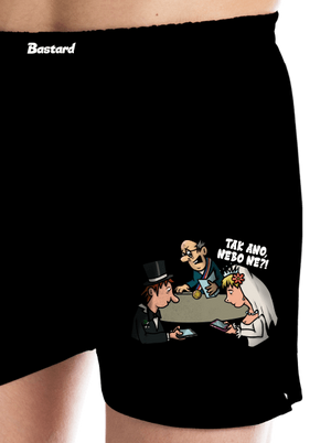 Svatební obřad pánské trenky Black