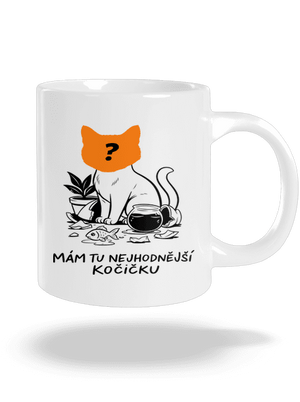 Mám nejhodnější kočičku velký hrnek White