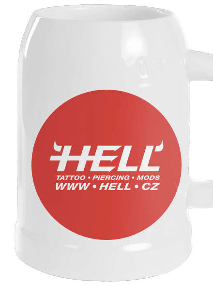Hell logo půllitr White