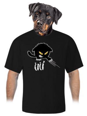 Čičina unisex tričko oversized Black