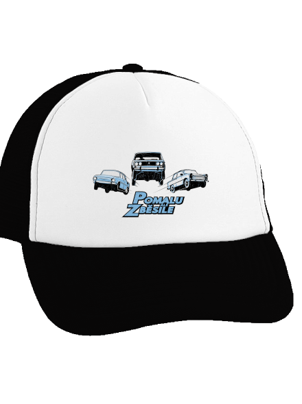 Pomalu ale zběsile kšiltovka truckerka Black cap