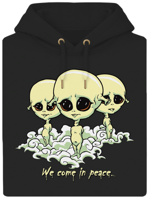 Návštěvníci unisex mikina premium Dark Black