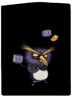 Tučňák prostě nelétá dámská mikina na zip Black