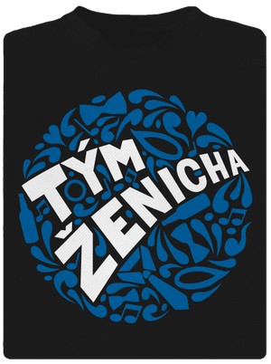 Tým ženicha pánské sportovní tričko Black