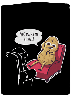 Alergeny u psychologa dámská mikina na zip Black