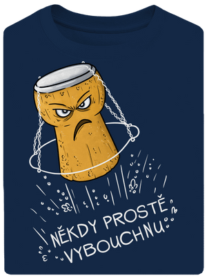 Někdy vybouchnu unisex tričko oversized Midnight Blue