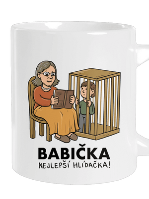 Babička hlídačka velký hrnek White