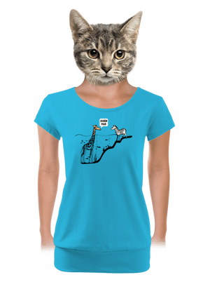 dámské tričko s lemem