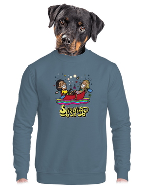 Sjíždíme se unisex mikina bez kapuce Nordic Blue