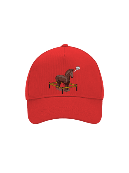 Trojský kůň kšiltovka baseballka Classic Red