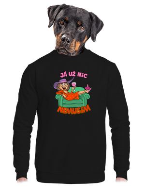 unisex mikina bez kapuce
