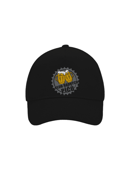 Klub řádných píčů kšiltovka baseballka Black